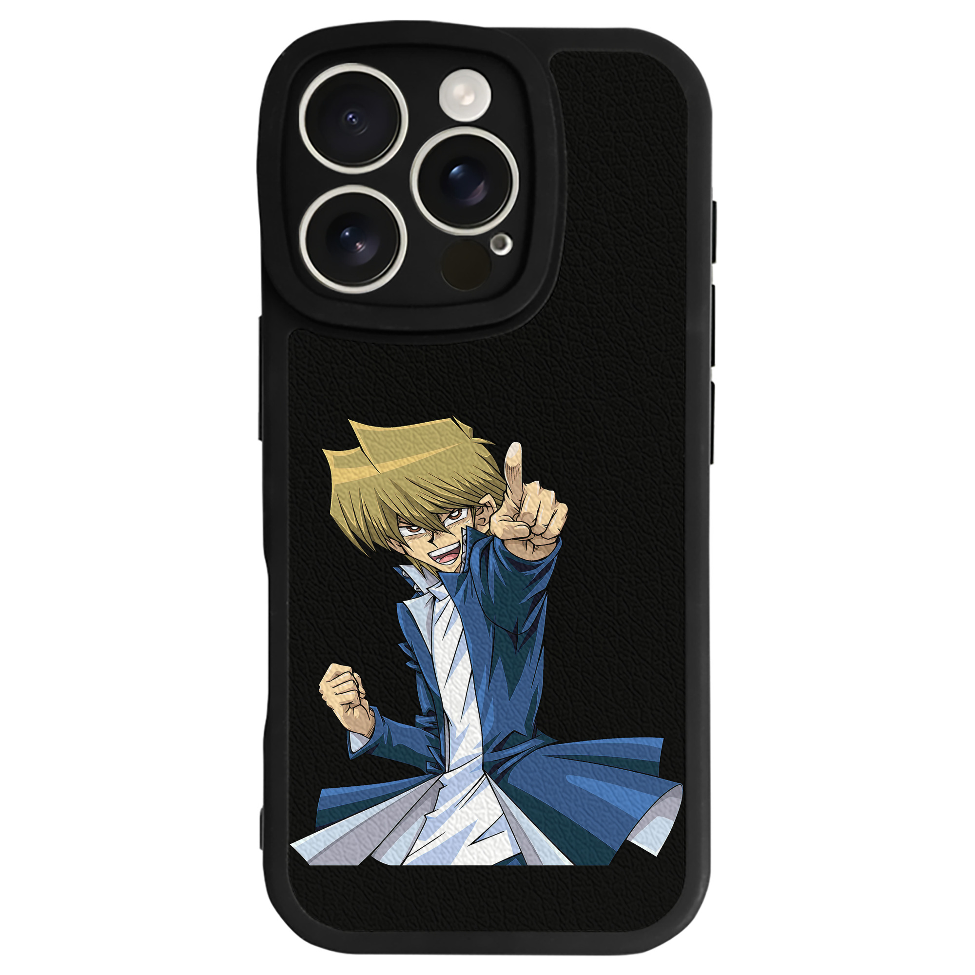 （画像用） 遊☆戯☆王 Yu-Gi-Oh! 【iPhone 16シリーズ対応】シリコンスマホケース（レザー調） 材質：シリコン
